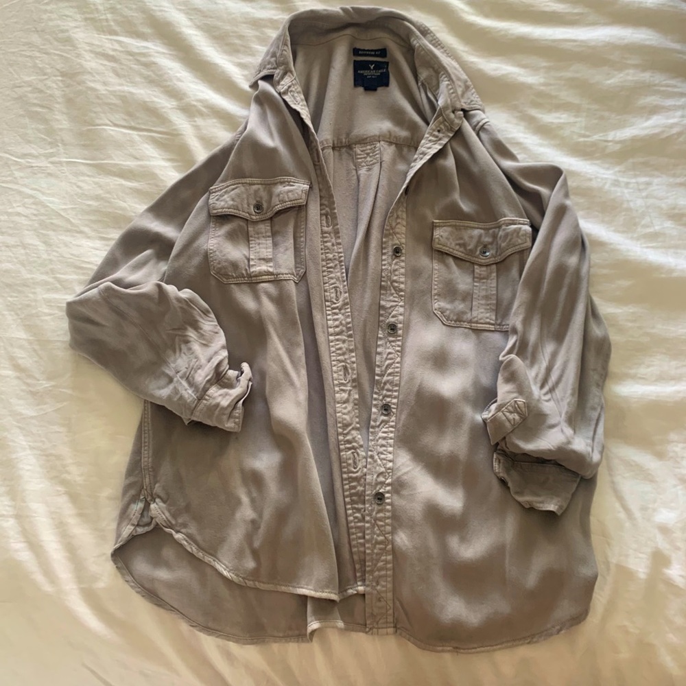 Grey boyfriend shirt